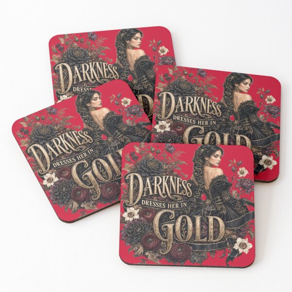 Item preview, Darkness Dresses Her in Gold - Elegant Gothic Feminine Art designed and sold by BackTWO.
