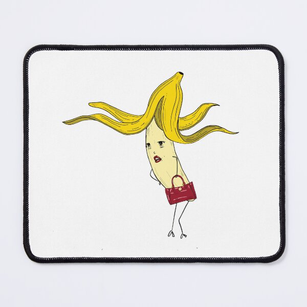 Item preview, Fabulous Fashion Banana with Red Purse, Funny Cartoon Art designed and sold by By The Moon.