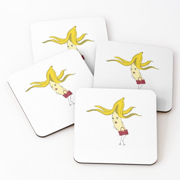 Item preview, Fabulous Fashion Banana with Red Purse, Funny Cartoon Art designed and sold by By The Moon.