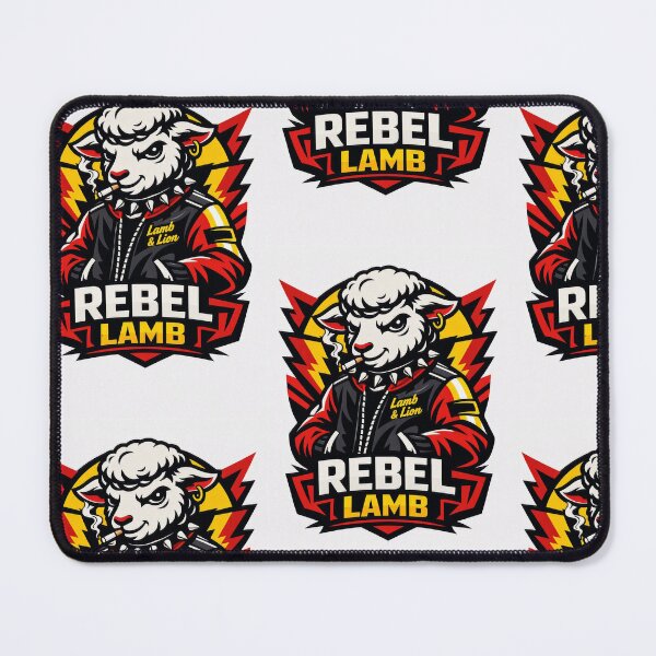 Item preview, Rebel Lamb Badass Sheep Mascot Esports Logo designed and sold by Ink-verse-.