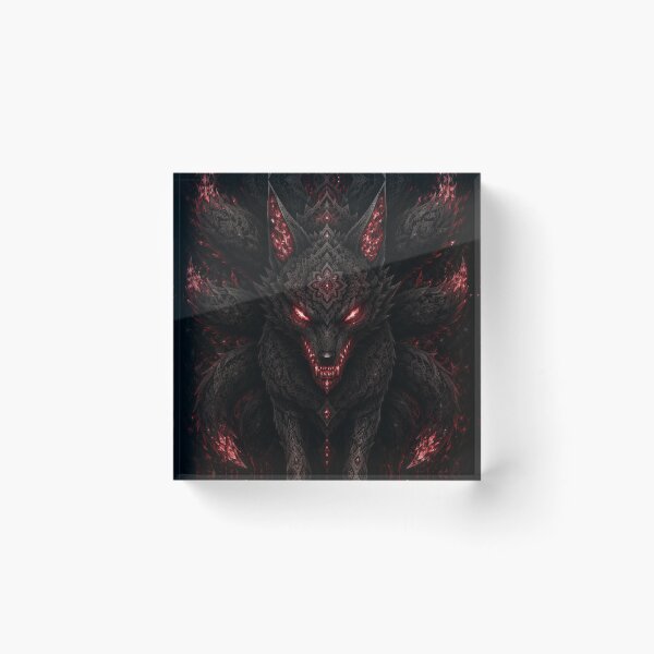 Item preview, Dark Nine Tailed Kitsune Fox Art designed and sold by hyperbeast store.