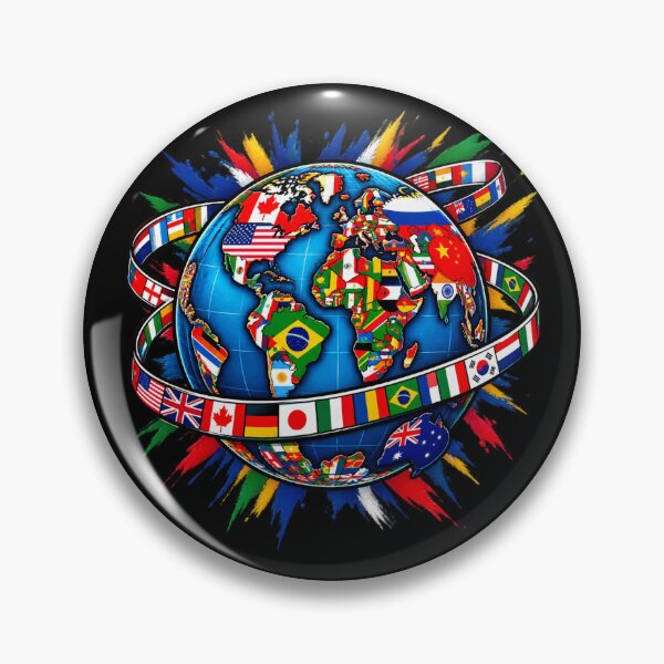 Item preview, World Flags Globe | International Travel & Cultural Diversity designed and sold by Pastexchange.