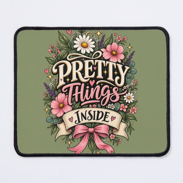 Item preview, Pretty Things Inside Floral Typography  designed and sold by IndianShopper.