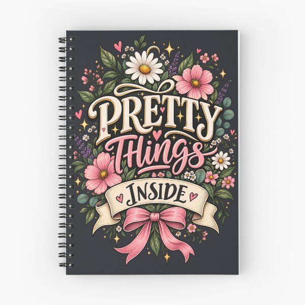 Item preview, Pretty Things Inside Floral Typography  designed and sold by IndianShopper.