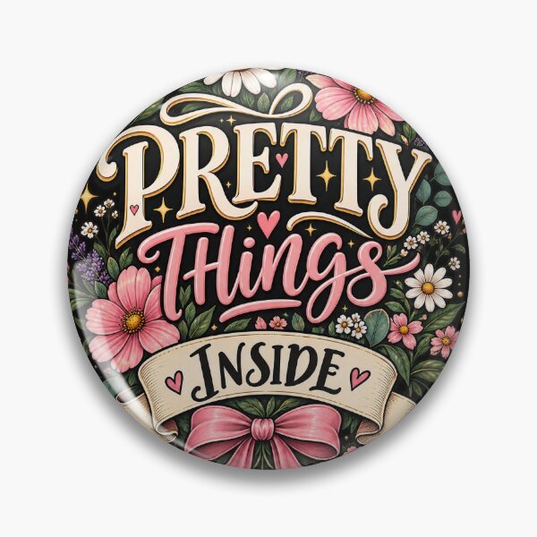 Item preview, Pretty Things Inside Floral Typography  designed and sold by IndianShopper.