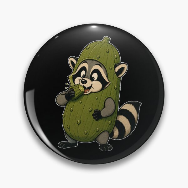 Item preview, Raccoon Eating Pickle - In Pickle Costume designed and sold by GibasVisuals.
