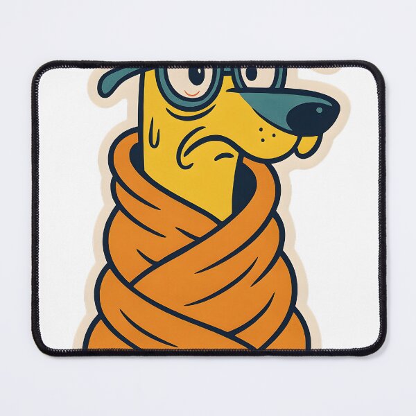 Item preview, Anxious Dog Burrito Wrapped in Blanket – Cozy Introvert Gift designed and sold by michallechowicz.
