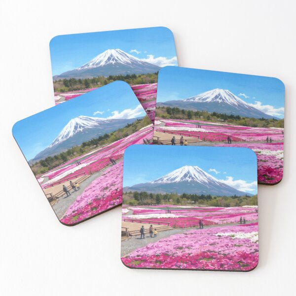 Item preview, Shibazakura Festival Beneath Mount Fuji designed and sold by RedPeaStudio.