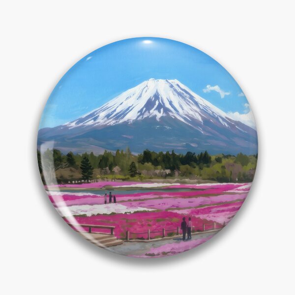 Item preview, Shibazakura Festival Beneath Mount Fuji designed and sold by RedPeaStudio.
