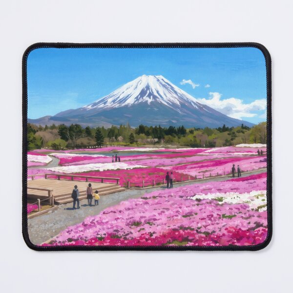 Item preview, Shibazakura Festival Beneath Mount Fuji designed and sold by RedPeaStudio.