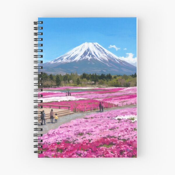 Item preview, Shibazakura Festival Beneath Mount Fuji designed and sold by RedPeaStudio.