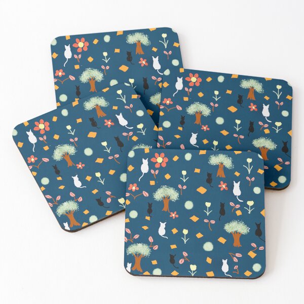 Item preview, Whimsical Cat and Tree Pattern designed and sold by Elaine M Hayward .