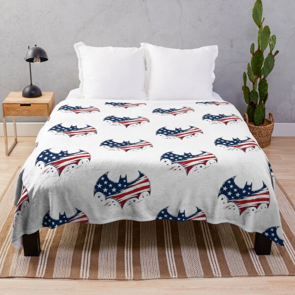 Item preview, Distressed American Flag Batman Logo – Patriotic Superhero Symbol designed and sold by PoppaBear71.