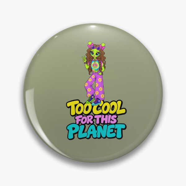 Item preview, Too Cool for This Planet – Alien Hippie Girl designed and sold by Aimetoi.