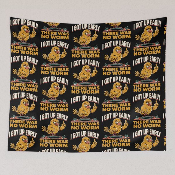 Item preview, I Got Up Early There Was No Worm Grumpy Bird Joke designed and sold by Redgiant87x.
