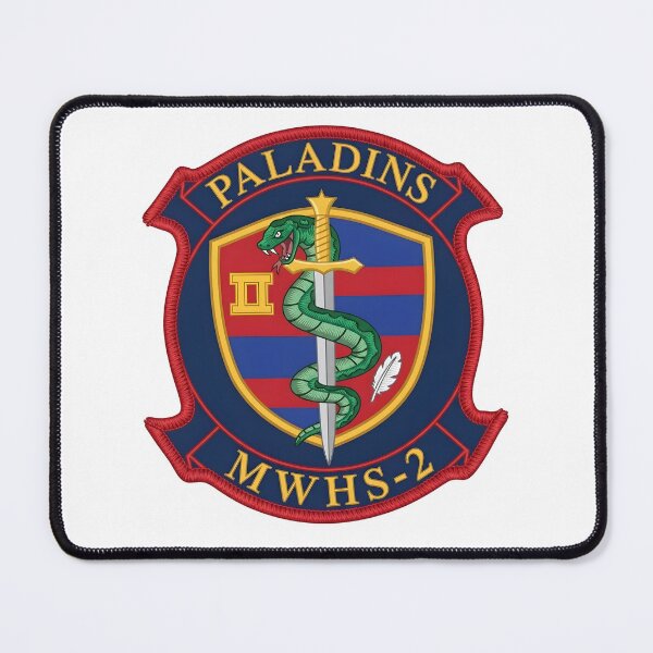 Item preview, MWHS-2 Paladins Marine Wing Headquarters Squadron Patch designed and sold by CharlieDesings.