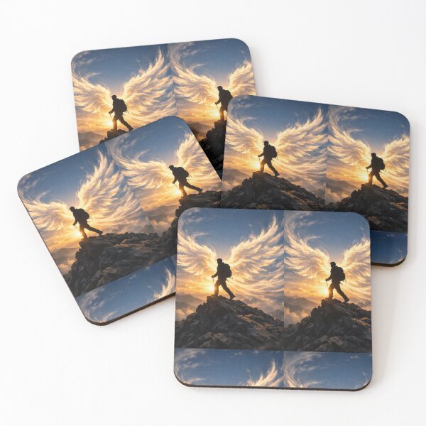Item preview, Angel Wings Silhouette Mountain Hiker designed and sold by Ink-verse-.