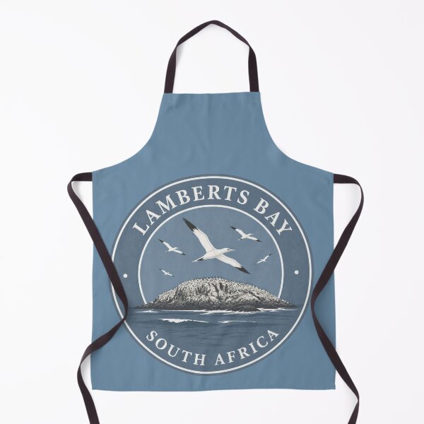 Item preview, Lamberts Bay Bird Island Coastal Heritage Round Badge – South Africa designed and sold by The Digital Compass.