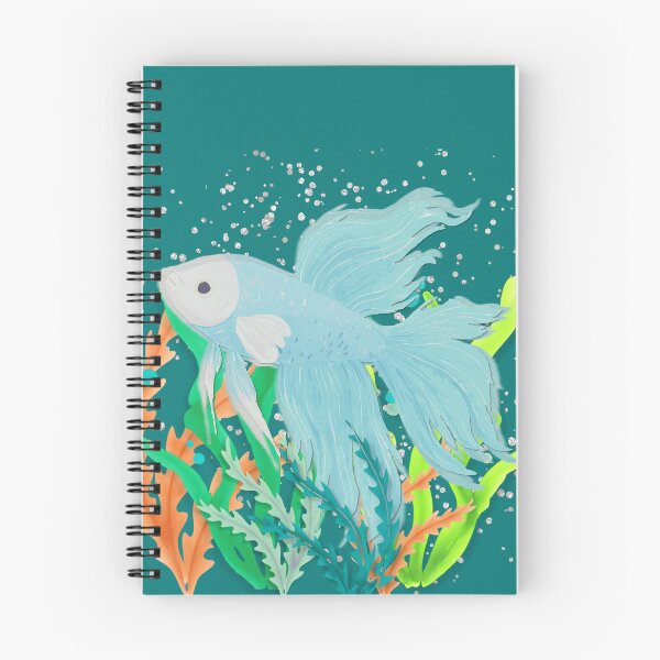 Item preview, Blue Betta Fish Watercolor Art | Colorful Aquarium Fish Illustration designed and sold by DonnaRaine.