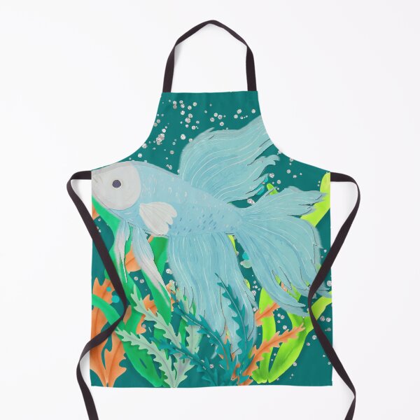 Item preview, Blue Betta Fish Watercolor Art | Colorful Aquarium Fish Illustration designed and sold by DonnaRaine.