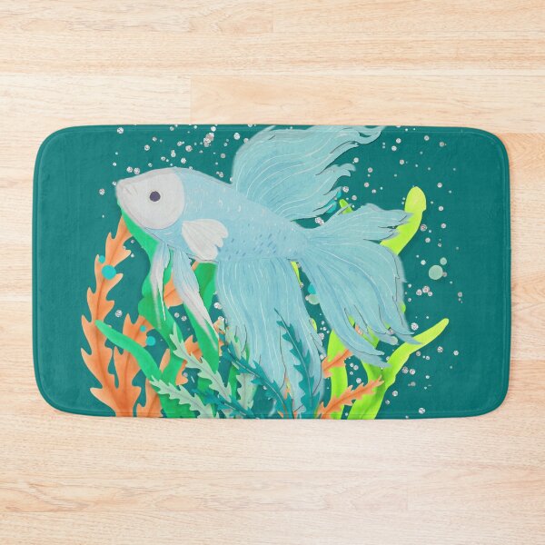 Item preview, Blue Betta Fish Watercolor Art | Colorful Aquarium Fish Illustration designed and sold by DonnaRaine.