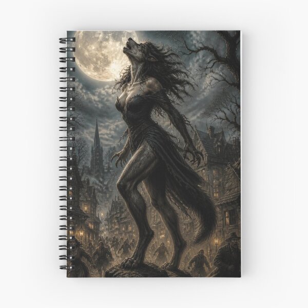 Item preview, Towering Female Werewolf Gothic Village Terror designed and sold by MyE Trendz.