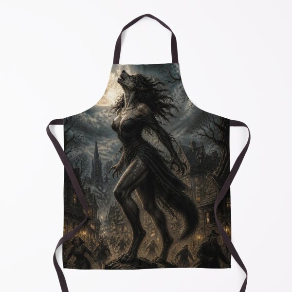Item preview, Towering Female Werewolf Gothic Village Terror designed and sold by MyE Trendz.