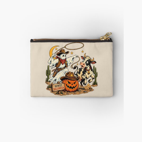 Item preview, Funny Ghost Cowboy Lasso Cow Halloween Western designed and sold by MythicCotton.