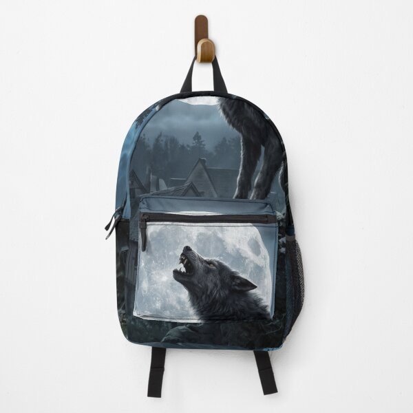 Item preview, Howling Wolf Full Moon Gothic Village designed and sold by MyE Trendz.