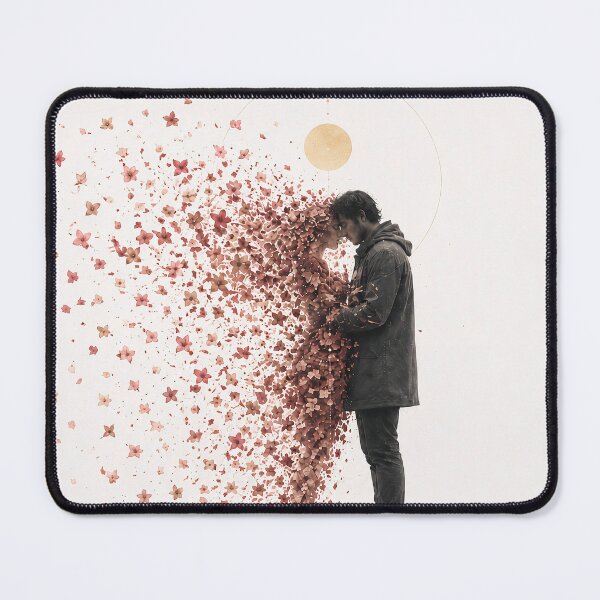Item preview, The Bloom Between Us – Surreal Romantic Floral Couple Art designed and sold by SacredLensV.