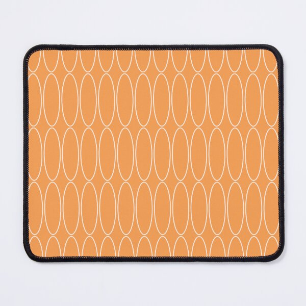 Item preview, Mid Century Modern Minimalist Geometric Ovalia Pattern in Light Orange designed and sold by kierkegaard.