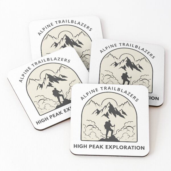 Item preview, Alpine Trailblazers Vintage Mountain Hiking Badge designed and sold by SteCreator.