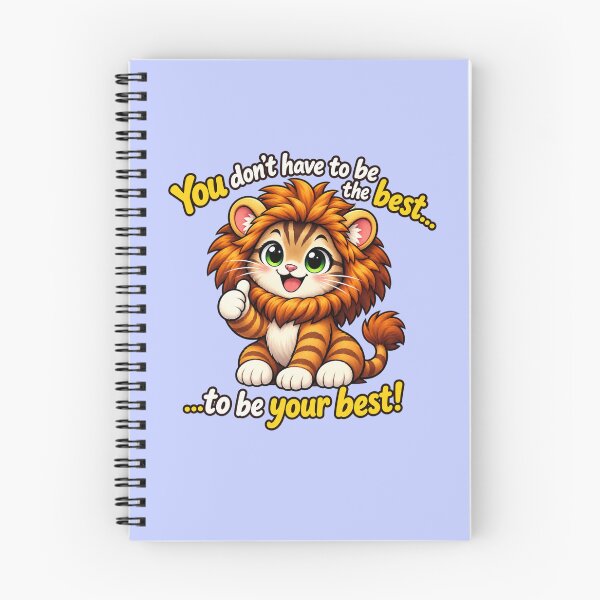 Item preview, You Don’t Have to Be the Best to Be Your Best – Motivational Cat designed and sold by RaulWeirdAndFun.