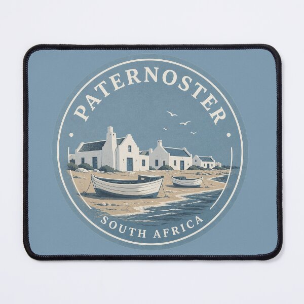 Item preview, Paternoster Coastal Heritage Round Badge – South Africa designed and sold by The Digital Compass.