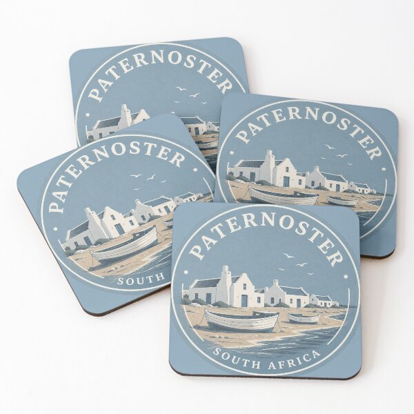 Item preview, Paternoster Coastal Heritage Round Badge – South Africa designed and sold by The Digital Compass.