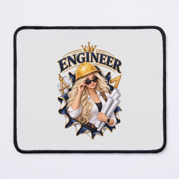 Item preview, Female Engineer – Elegant Women in Engineering Design designed and sold by HO•Designs.