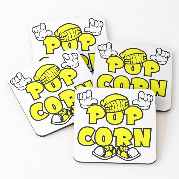 Item preview, POPCORN  - FOOD Cartoon Character Bold Retro designed and sold by NFTWords.