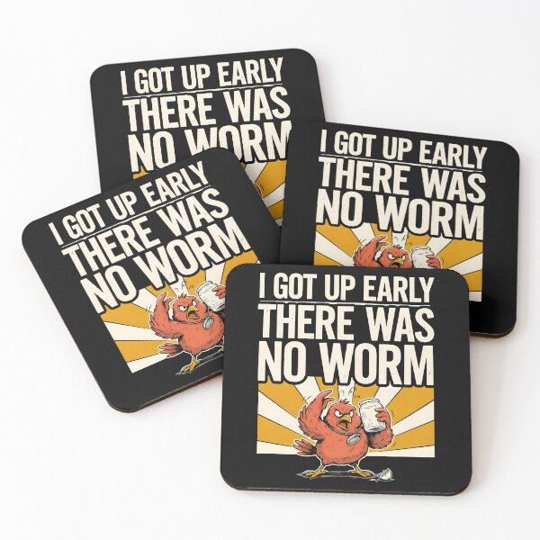 Item preview, I Got Up Early There Was No Worm Morning Bird Humor designed and sold by Redgiant87x.