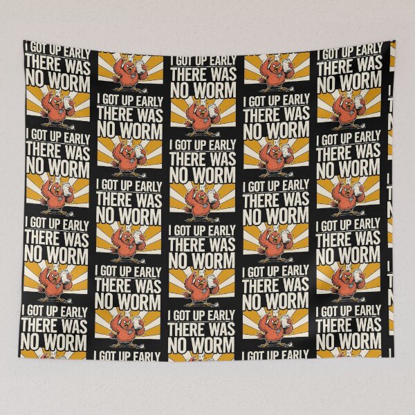 Item preview, I Got Up Early There Was No Worm Morning Bird Humor designed and sold by Redgiant87x.