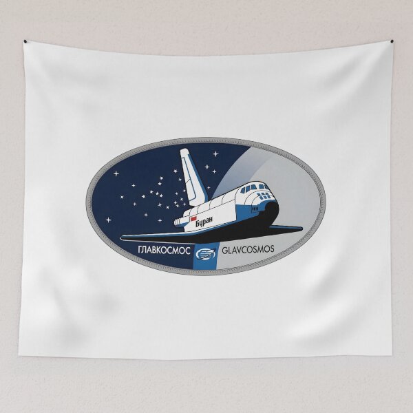 Item preview, Soviet Buran Glavkosmos Space Program Oval Patch designed and sold by CharlieDesings.