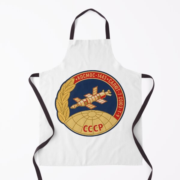 Item preview, Soviet Salyut 7 Kosmos 1443 Soyuz T-9 Space Mission Emblem designed and sold by CharlieDesings.