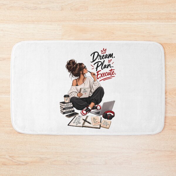 Item preview, Ambitious woman's t-shirt – Dream Plan Execute, entrepreneurial motivation designed and sold by J-Impression.