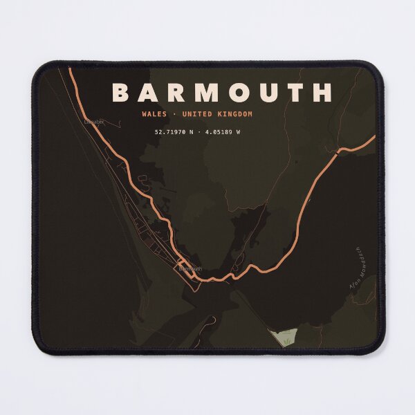 Item preview, Barmouth Map Poster - Terrain Copper designed and sold by Patterned by Pixels.