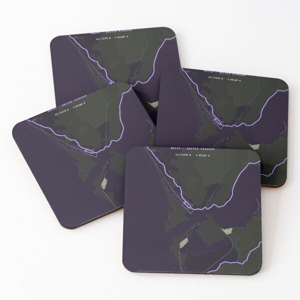 Item preview, Barmouth Map Poster - Terrain Purple designed and sold by Patterned by Pixels.