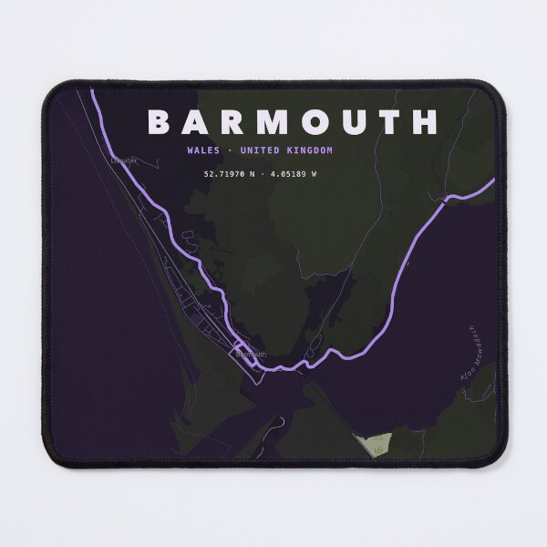 Item preview, Barmouth Map Poster - Terrain Purple designed and sold by Patterned by Pixels.