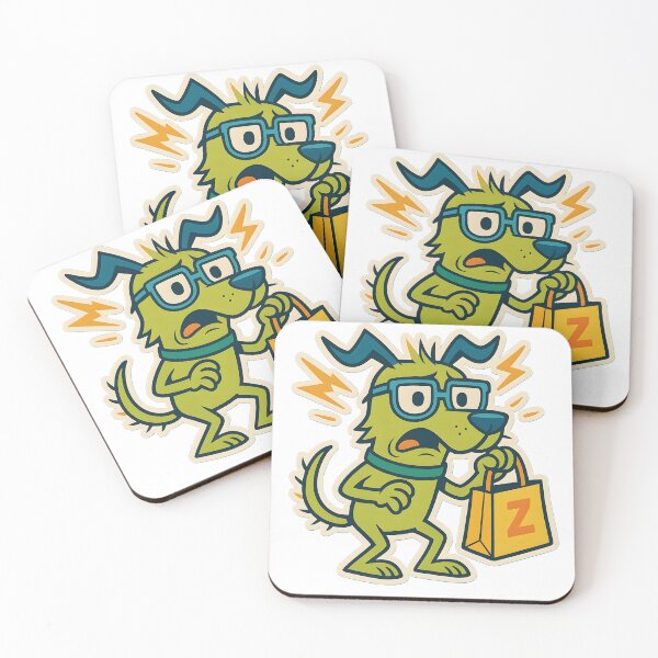 Item preview, Anxious Dog with Panic Sparks – Funny Stressed Out Pet Design designed and sold by michallechowicz.