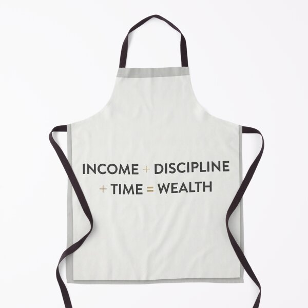 Item preview, Income + Discipline + Time = Wealth Minimalist Motivational Quote designed and sold by Zaramodo.