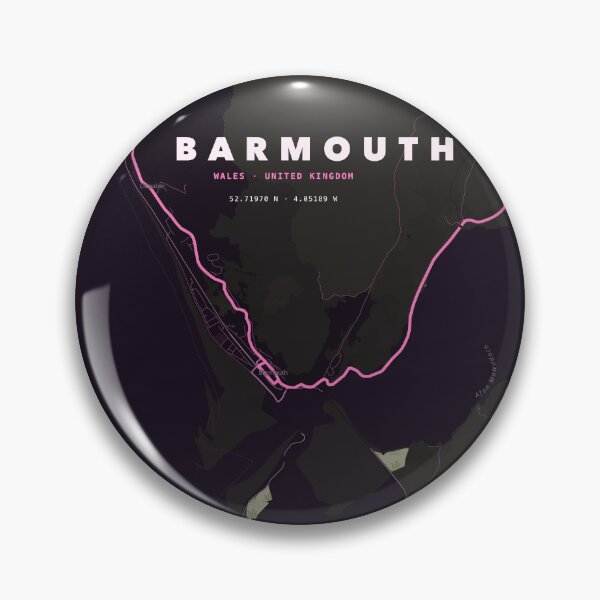 Item preview, Barmouth Map Poster - Terrain Pink designed and sold by Patterned by Pixels.