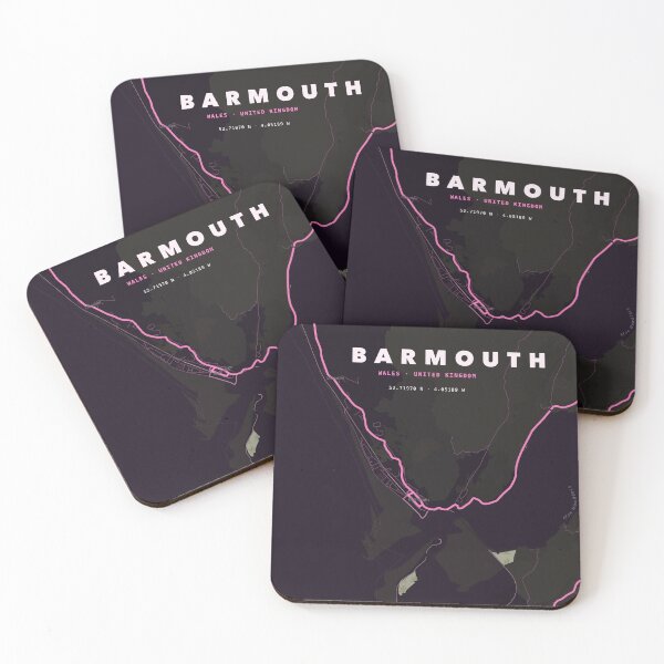 Item preview, Barmouth Map Poster - Terrain Pink designed and sold by Patterned by Pixels.