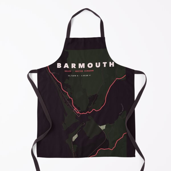 Item preview, Barmouth Map Poster - Terrain Red designed and sold by Patterned by Pixels.